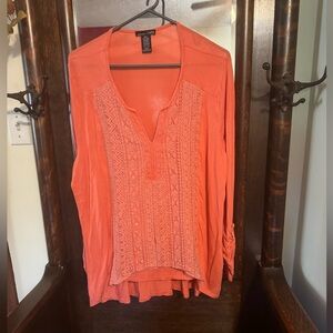 Rxb long sleeve coral shirt